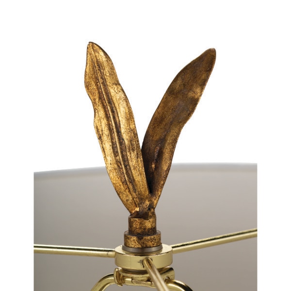 Antique gold finial of a buffet lamp